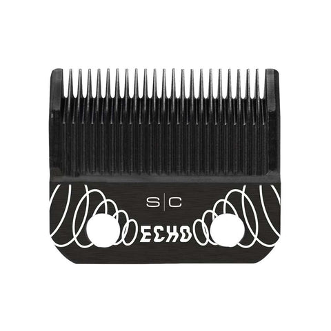 Stylecraft Replacement ECHO Faper Fixed Black Diamond Carbon DLC Hair Clipper Blade with DLC Deep Tooth Cutter Set