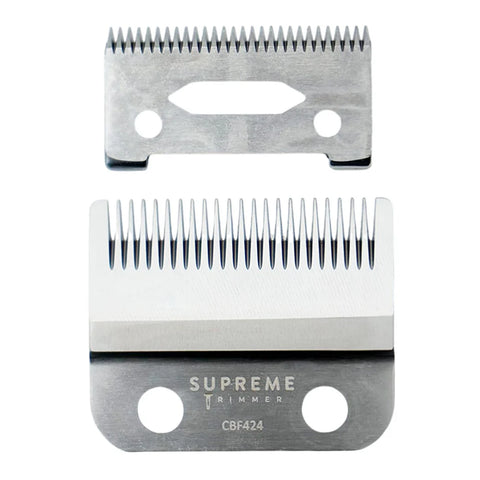 Supreme Trimmer Stainless Steel Silver Replacement Fade Blade