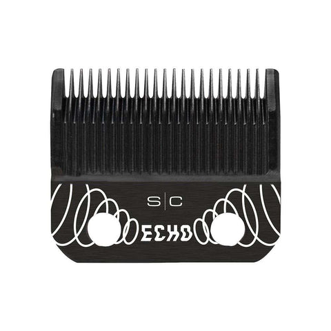 Stylecraft Replacement ECHO Faper Fixed Black Diamond Carbon DLC Hair Clipper Blade with Shallow Tooth 2.0 Cutter Set
