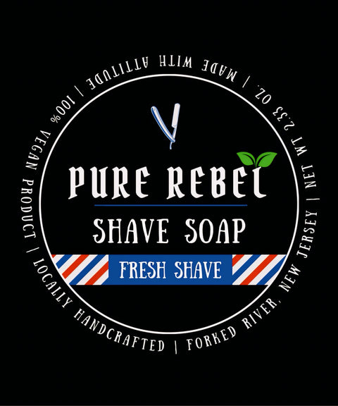 Pure Rebel Shaving Soap - Fresh Shave Mini Puck
