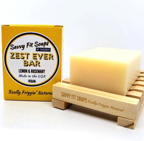 Savvy Fit Soaps Zest Ever Bar - Lemon & Rosemary