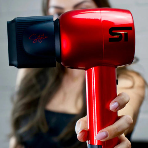 Supreme Trimmer Brushless Motor Hair Dryer - Red