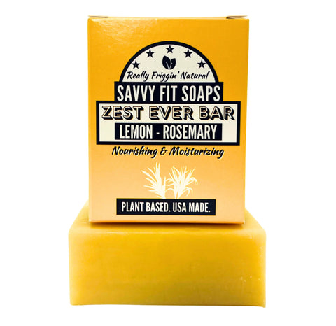 Savvy Fit Soaps Zest Ever Bar - Lemon & Rosemary