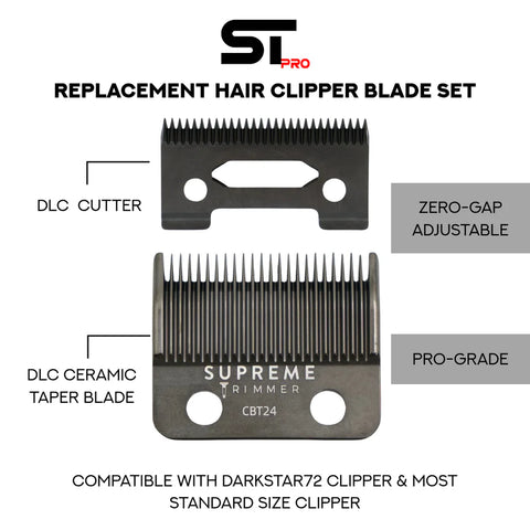 Supreme Trimmer Replacement Taper Blade For DarkStar72 Clipper