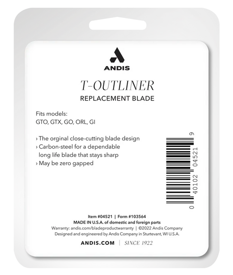Andis T-Outliner® Replacement Blade - Carbon Steel