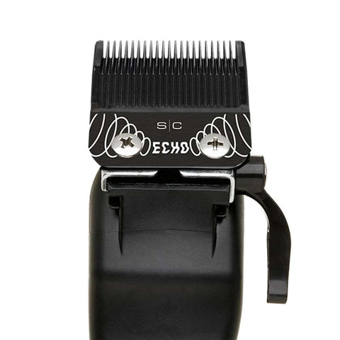 Stylecraft Replacement ECHO Faper Fixed Black Diamond Carbon DLC Hair Clipper Blade with DLC Deep Tooth Cutter Set