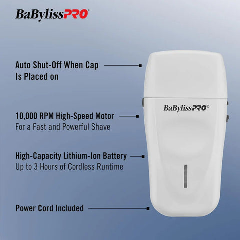 BaBylissPRO® LithiumFX+ Limited Edition Grey Cord/Cordless Lithium Ergonomic Double Foil Shaver