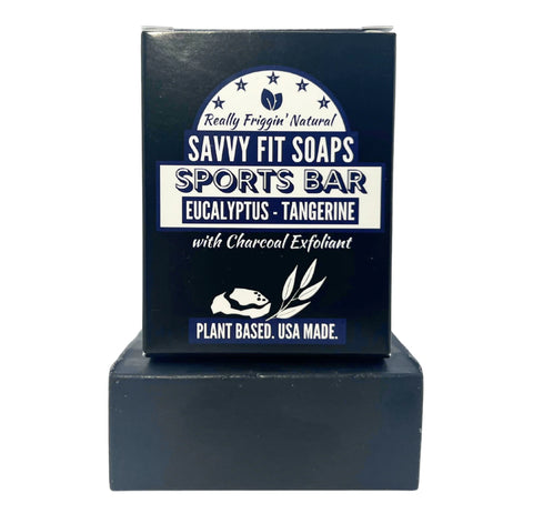 Savvy Fit Soaps Sports Bar - Charcoal & Eucalyptus