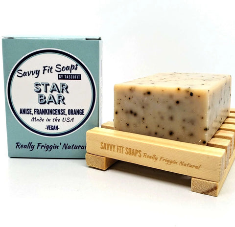 Savvy Fit Soaps Star Bar - Anise & Frankincense