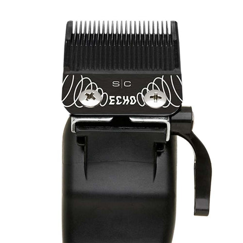 Stylecraft Replacement ECHO Faper Fixed Black Diamond Carbon DLC Hair Clipper Blade with Shallow Tooth 2.0 Cutter Set