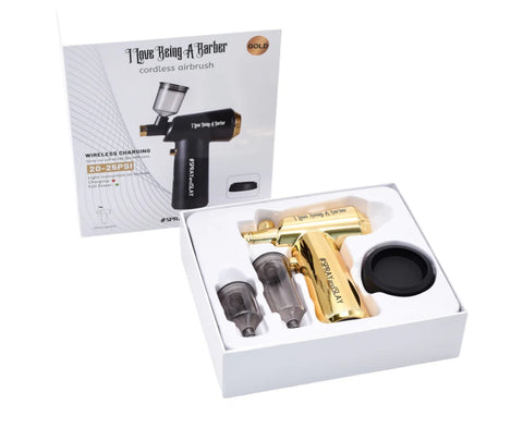 I Love Being A Barber Cordless Airbrush - Gold