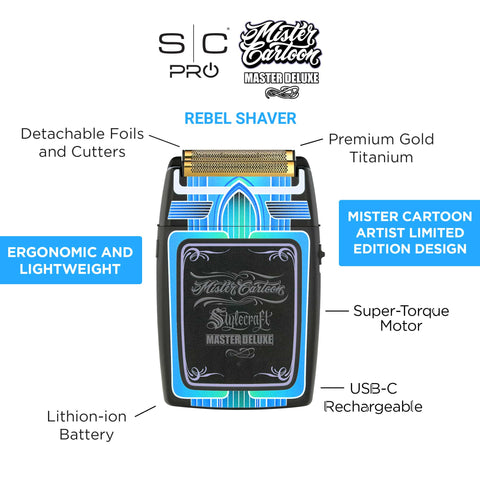 StyleCraft Rebel Shaver Limited Mister Cartoon Edition