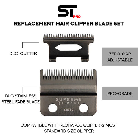 Supreme Trimmer Replacement Fade Blade For Recharge Clipper