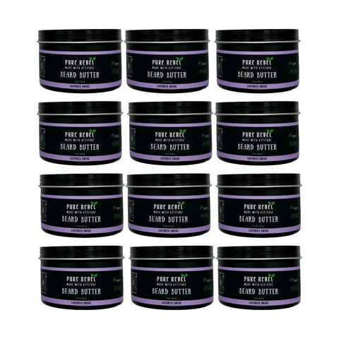 Pure Rebel Lavendar Smoke Beard Butter - 12 Count