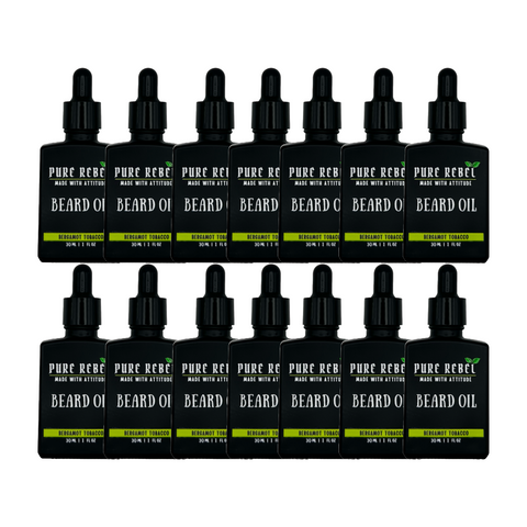 Pure Rebel Bergamot Tobacco Beard Oil 1oz - 12 Count
