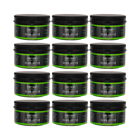 Pure Rebel Bergamot Tobacco Beard Butter 4oz - 12 Count