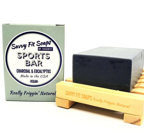 Savvy Fit Soaps Sports Bar - Charcoal & Eucalyptus