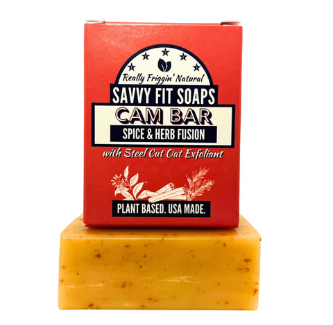Savvy Fit Soaps Cam Bar - Cinnamon, Rosemary, Clove, Turmeric