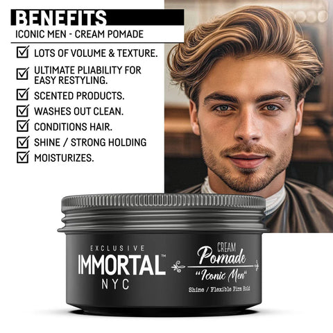 Immortal NYC "Iconic Man" - Cream Pomade