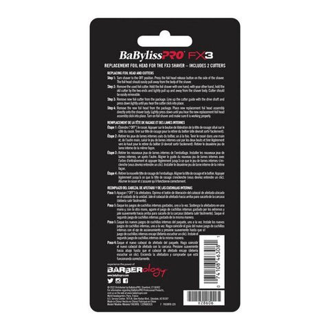 BaBylissPRO® FX3 Professional High Speed Foil Shaver Replacement Foil