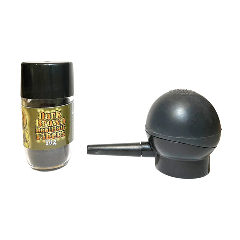 I Love Being A Barber Real Hair Fibers With Spray Applicator - Dark Brown