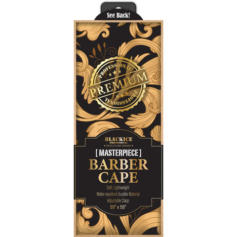 Black Ice Professional Premium Graphic Barber Cape - Masterpiece