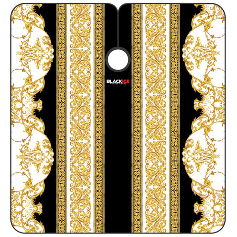 Black Ice Professional Premium Graphic Barber Cape - Renaissance