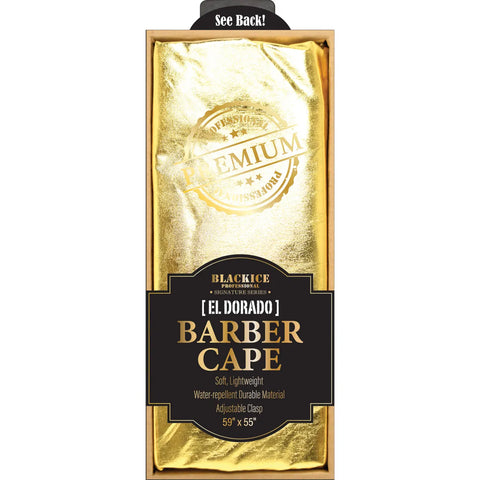 Black Ice Professional Premium Graphic Barber Cape - El Dorado