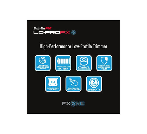 BaBylissPRO® FXONE™ Lo-ProFX High Performance Low-Profile Trimmer