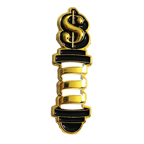 BVANDB Money Sign Pole Barber Pin