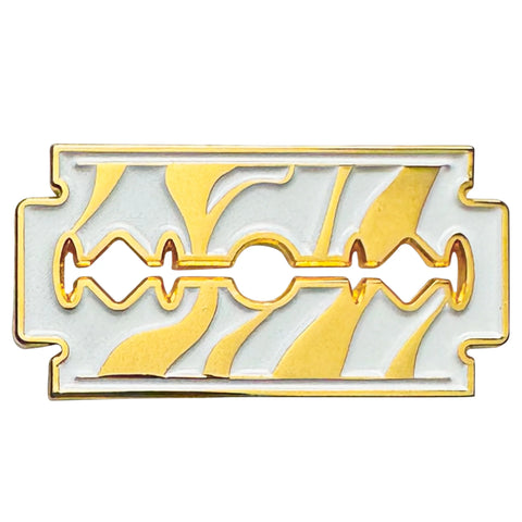 BVANDB Reflection Blade Barber Pin - Gold