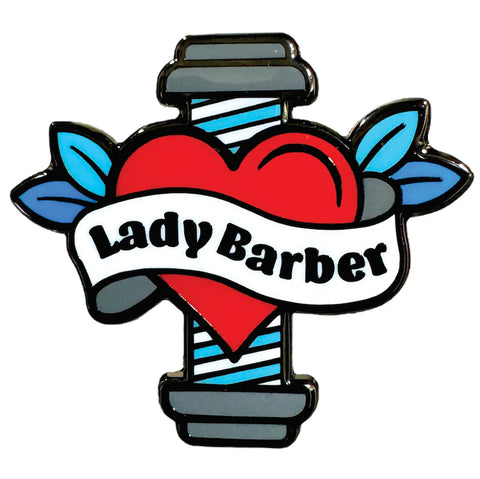 BVANDB Lady of Hearts Barber Pin