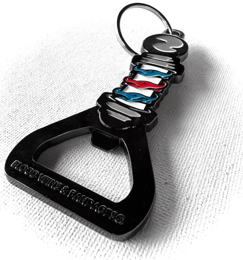 BVABDB Cartoon Barber's Pole Key Chain