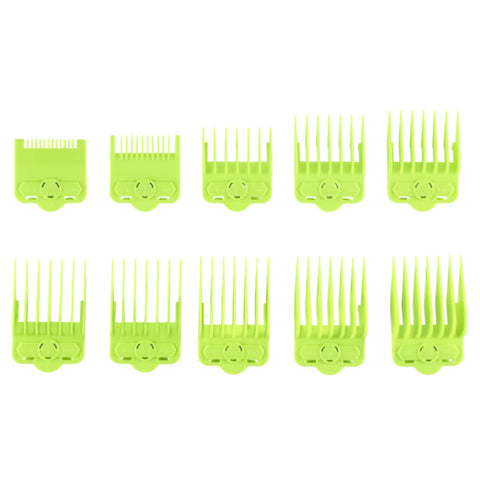 Supreme Trimmer 10pc Magnetic Clipper Guard Set - Green