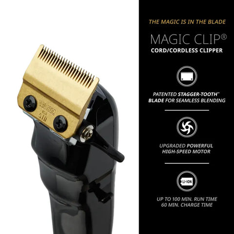 Wahl Professional 5-Star Cord / Cordless Magic Clip - Black