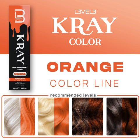L3VEL3™ Orange Semi Permanent Color