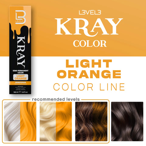 L3VEL3™ Light Orange Semi Permanent Color