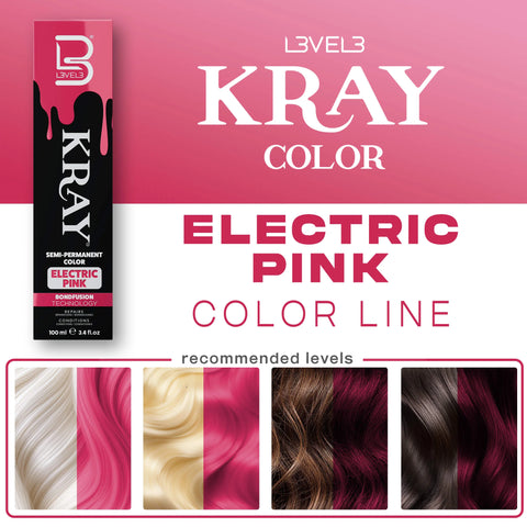 L3VEL3™ Electric Pink Semi Permanent Color