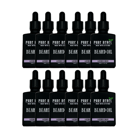 Pure Rebel Lavender Smoke Beard Oil - 12 Count