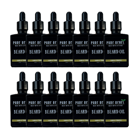 Pure Rebel Vanilla Tobacco Beard Oil 1oz - 12 Count