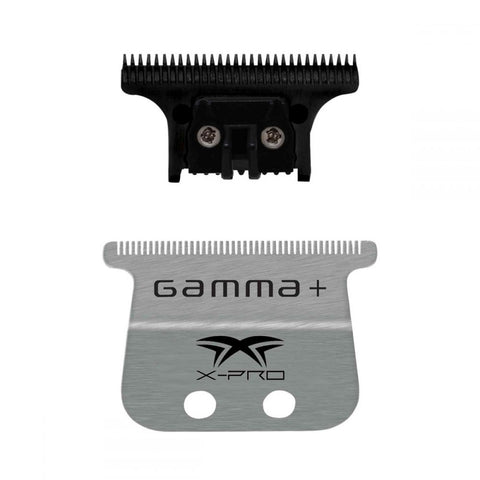 Gamma+ X-Pro Wide Stainless Steel With Black Diamond Carbon DLC “The One” Cutting Trimmer Blade Set