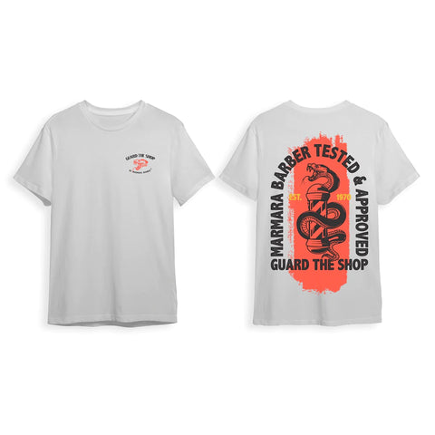 Marmara BARBER “Guard The Shop” T-Shirt - White