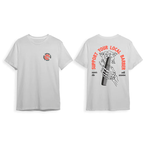 Marmara Barber “Support” T-Shirt - White