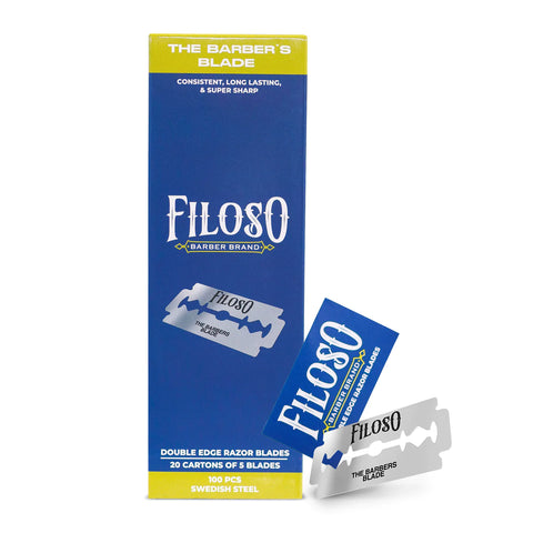 Filoso Barber Brand Double Edge Razor Blades - 100ct