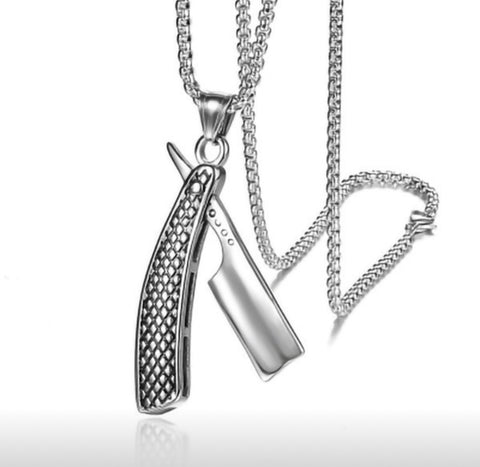 Straight Razor Necklace