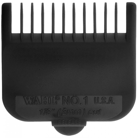 Wahl #1 Nylon Cutting Guide Comb - Black (1/8") #03114-001