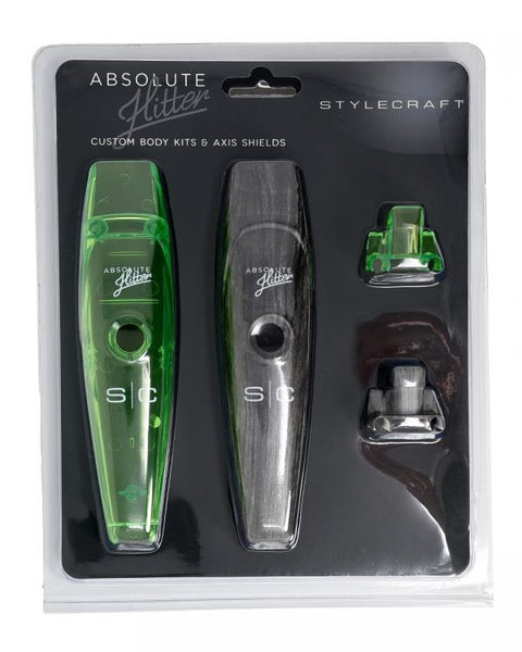 Stylecraft Absolute Hitter Lids - Transparent Green & Grey Wood