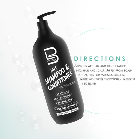 L3VEL3™ 2 IN 1 Shampoo & Conditioner