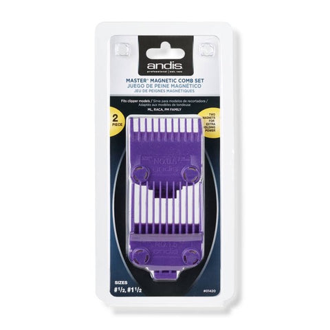 Andis Master® Magnetic Comb Set — Dual Pack 0.5 & 1.5