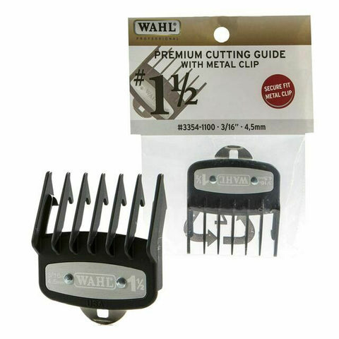 Wahl Premium Cutting Guide Comb with Metal Clip #1 1/2 - 3/16 Inch - #3354-1100